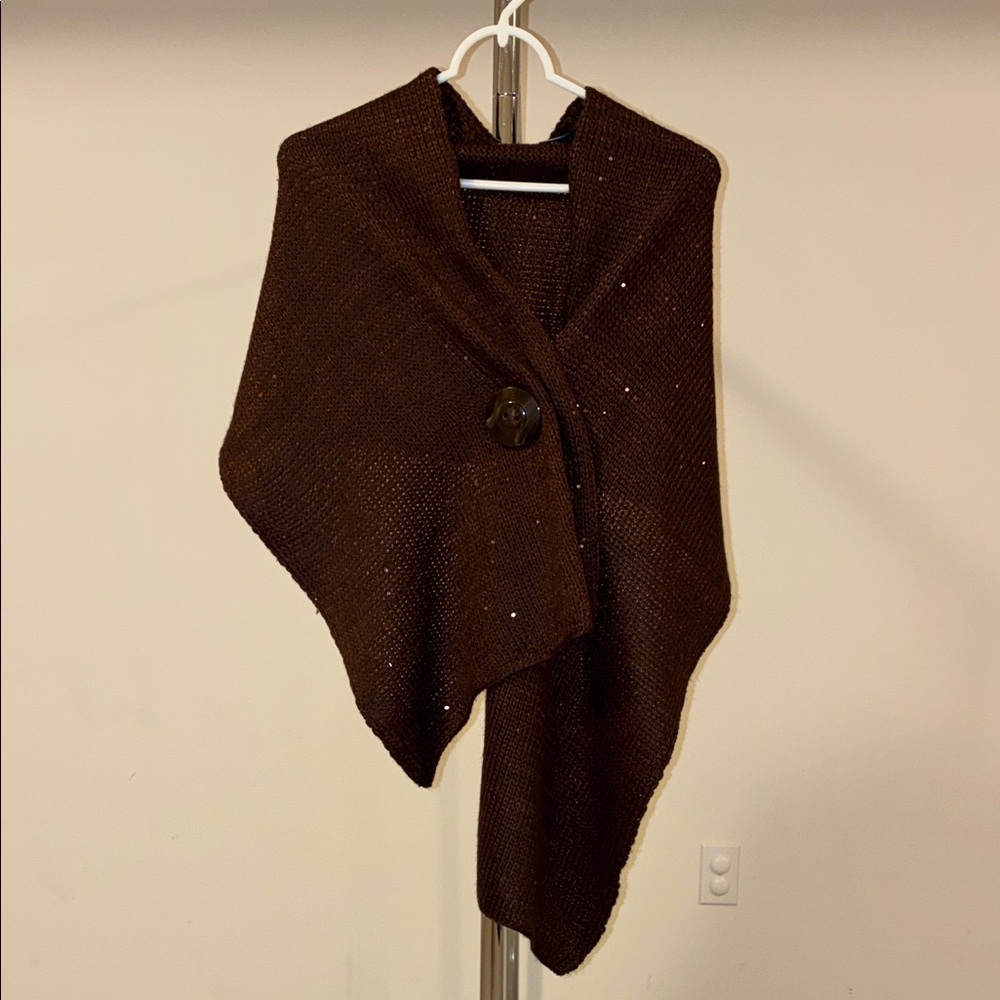Noelle Enterprises Classic Knit Wrap with Button Closure